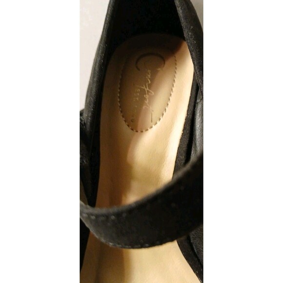 Comfort Est.1946 Womens Black Faux Suede Mary Jane Pumps Size 8 Chunky Heel - Picture 13 of 16